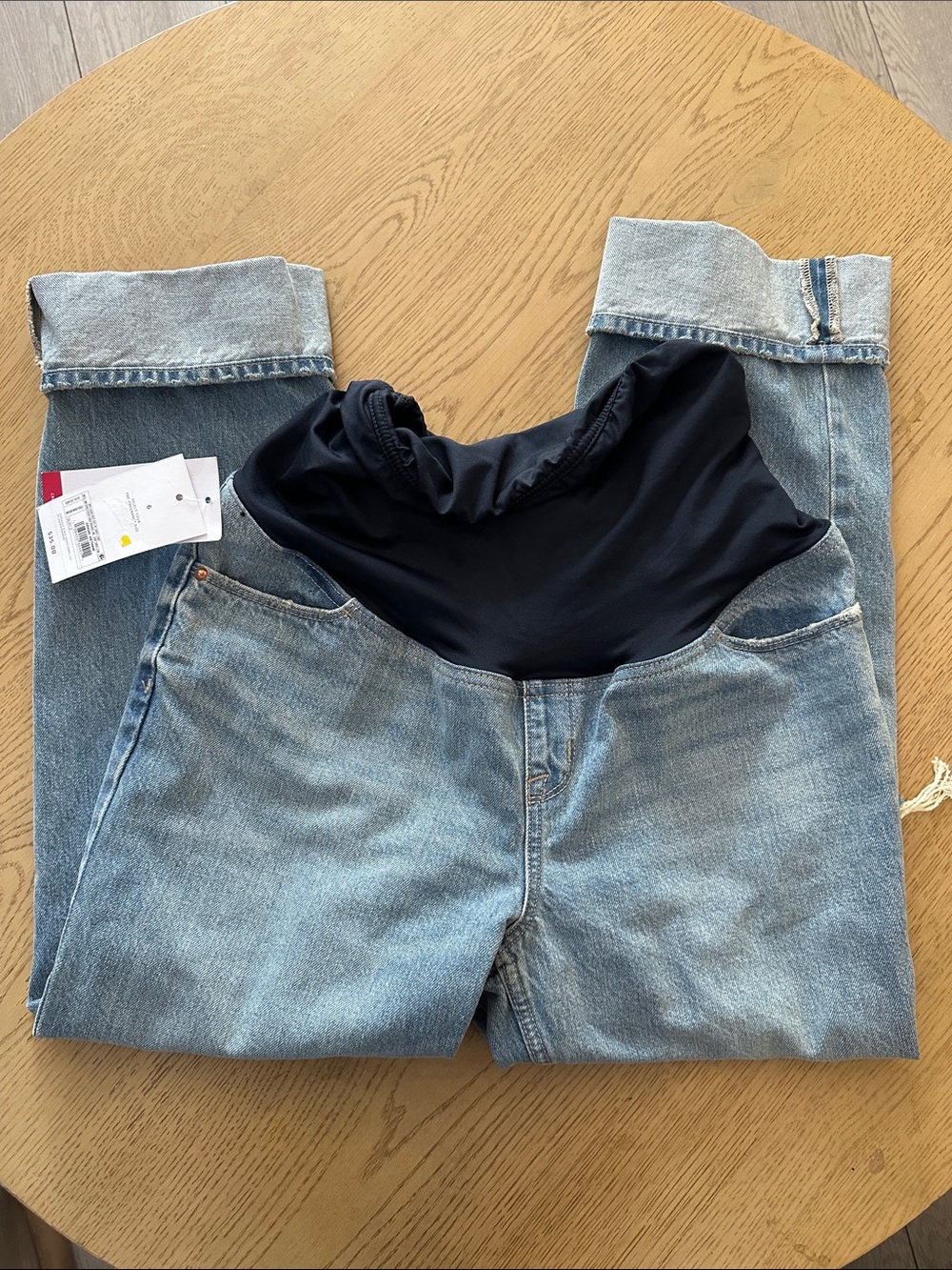 Isabel maternity cropped vintage straight jeans NWT SIZE 6